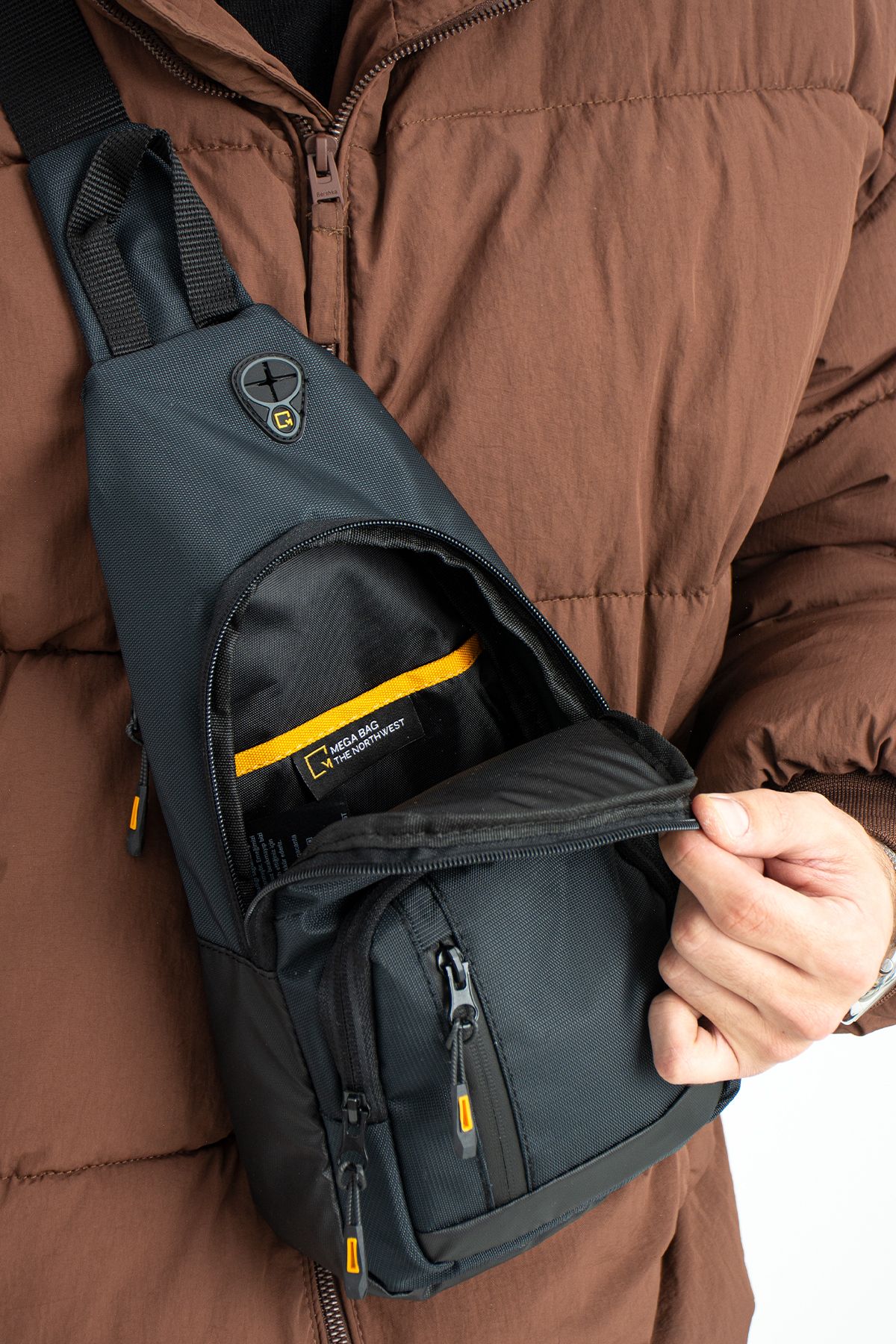 Mega Bag The Northwest Çapraz Bodybag Erkek Çantası - Siyah