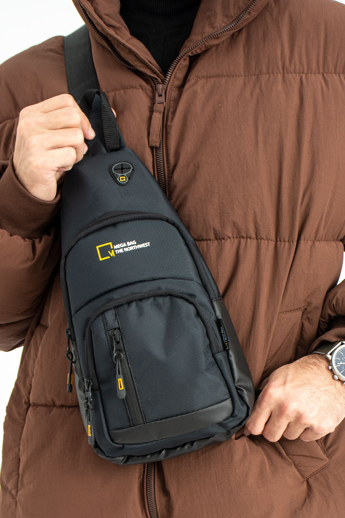 Mega Bag The Northwest Çapraz Bodybag Erkek Çantası - Siyah