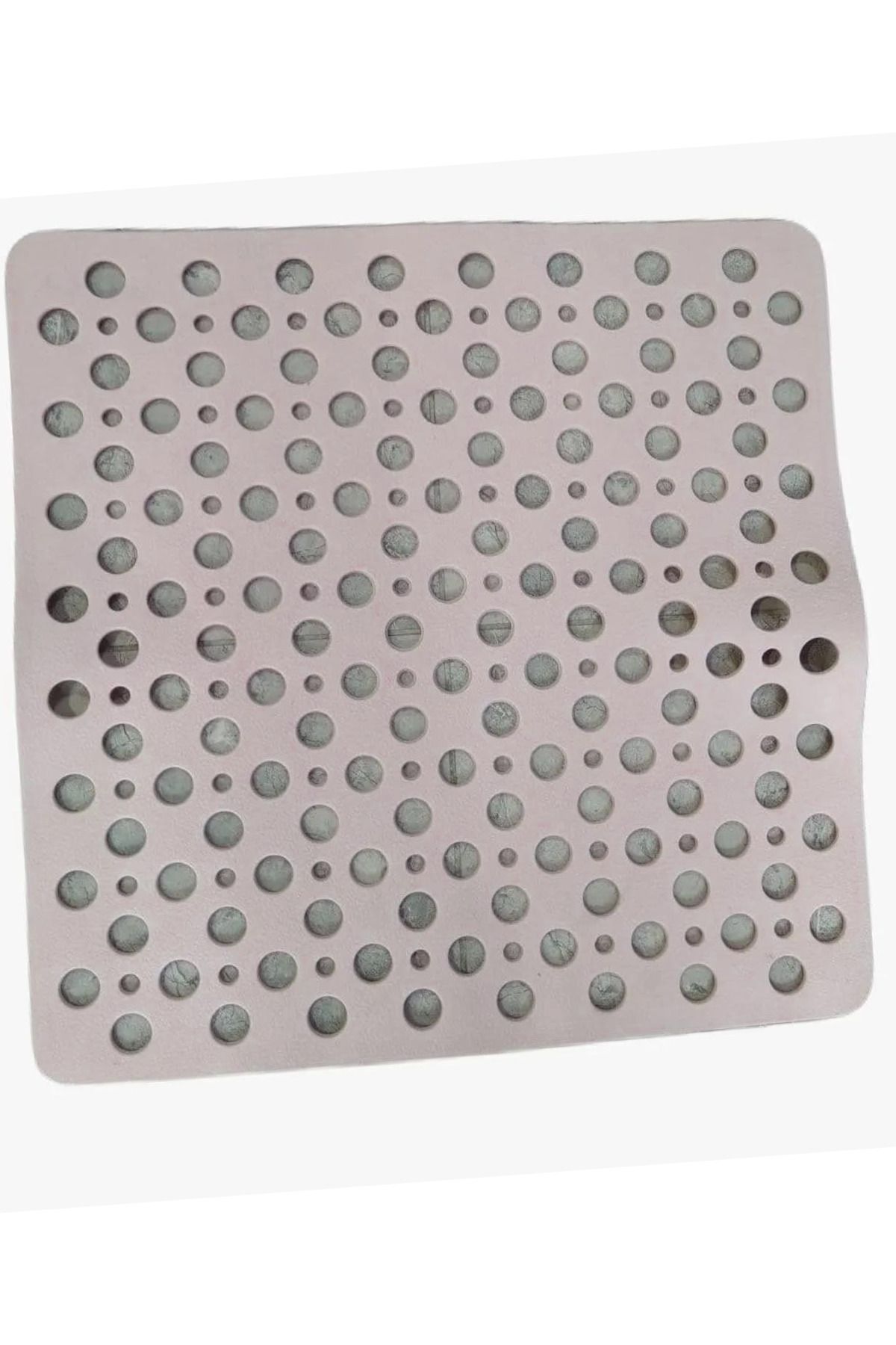 Flosoft-Square Suction Cup Bath and Shower Anti-Slip, Bathtub Shower Cabin Non-Slip Suction Cup Bath Mat 54x54cm 2