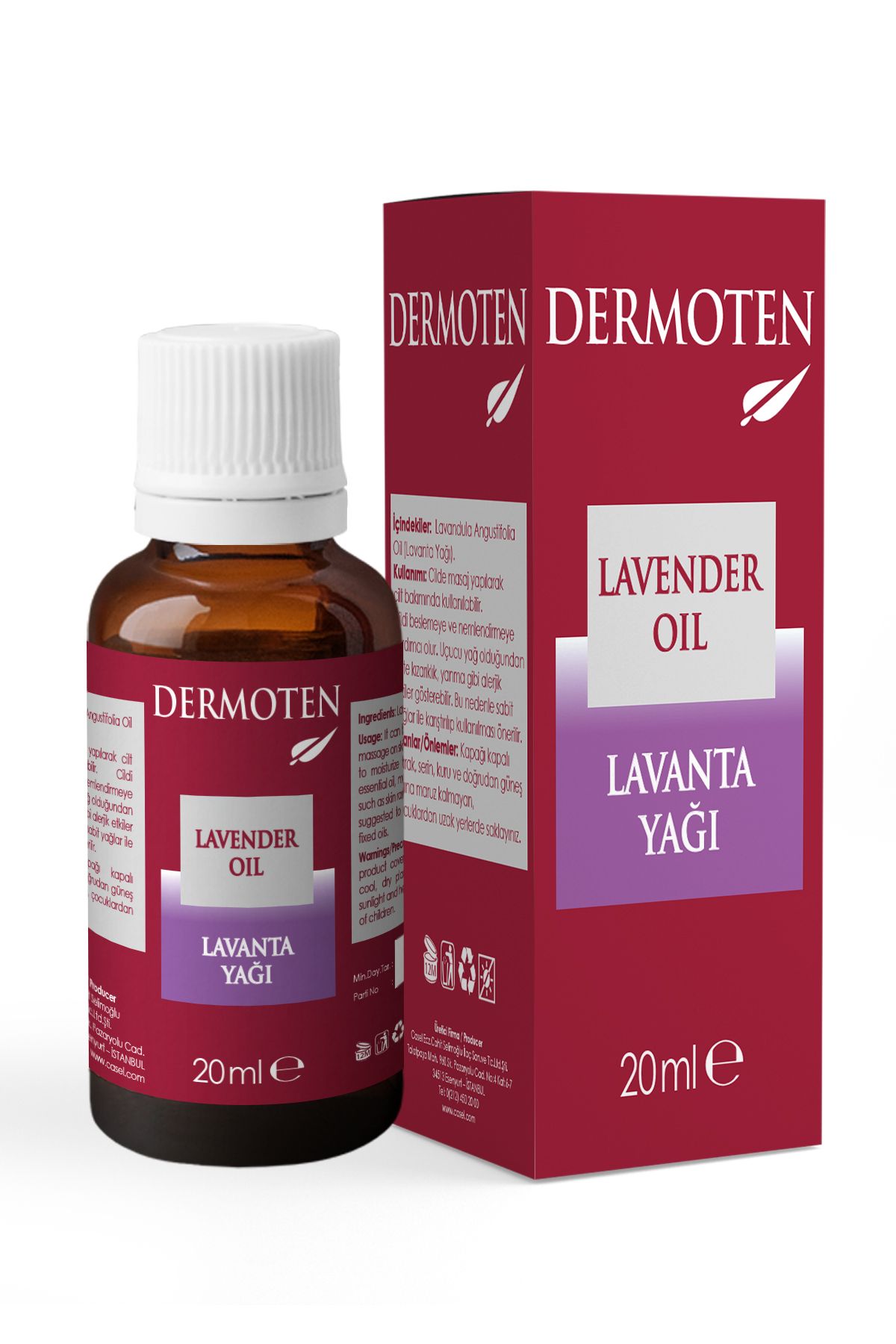 روغن اسطوخودوس (مقطر) 20 میلی لیتر Dermoten