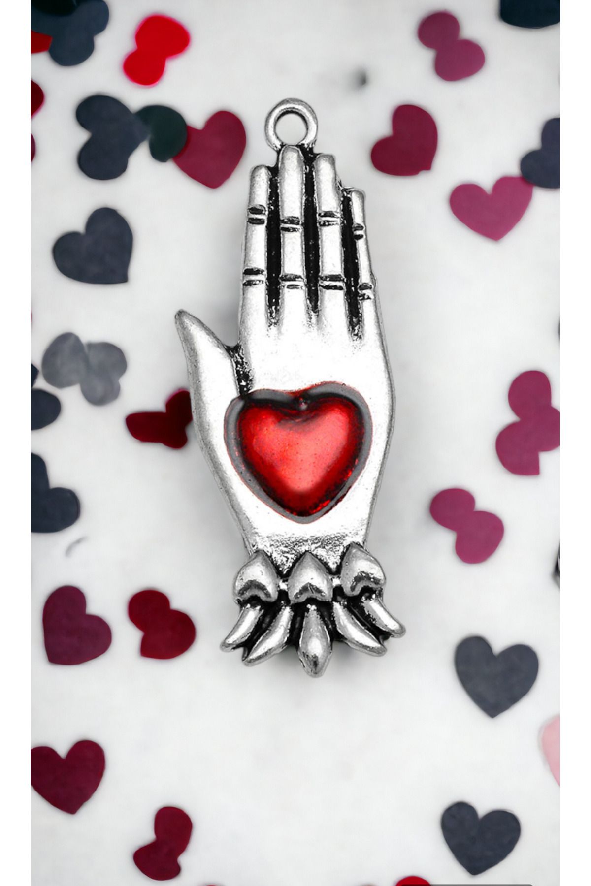 Silver cheap heart charms