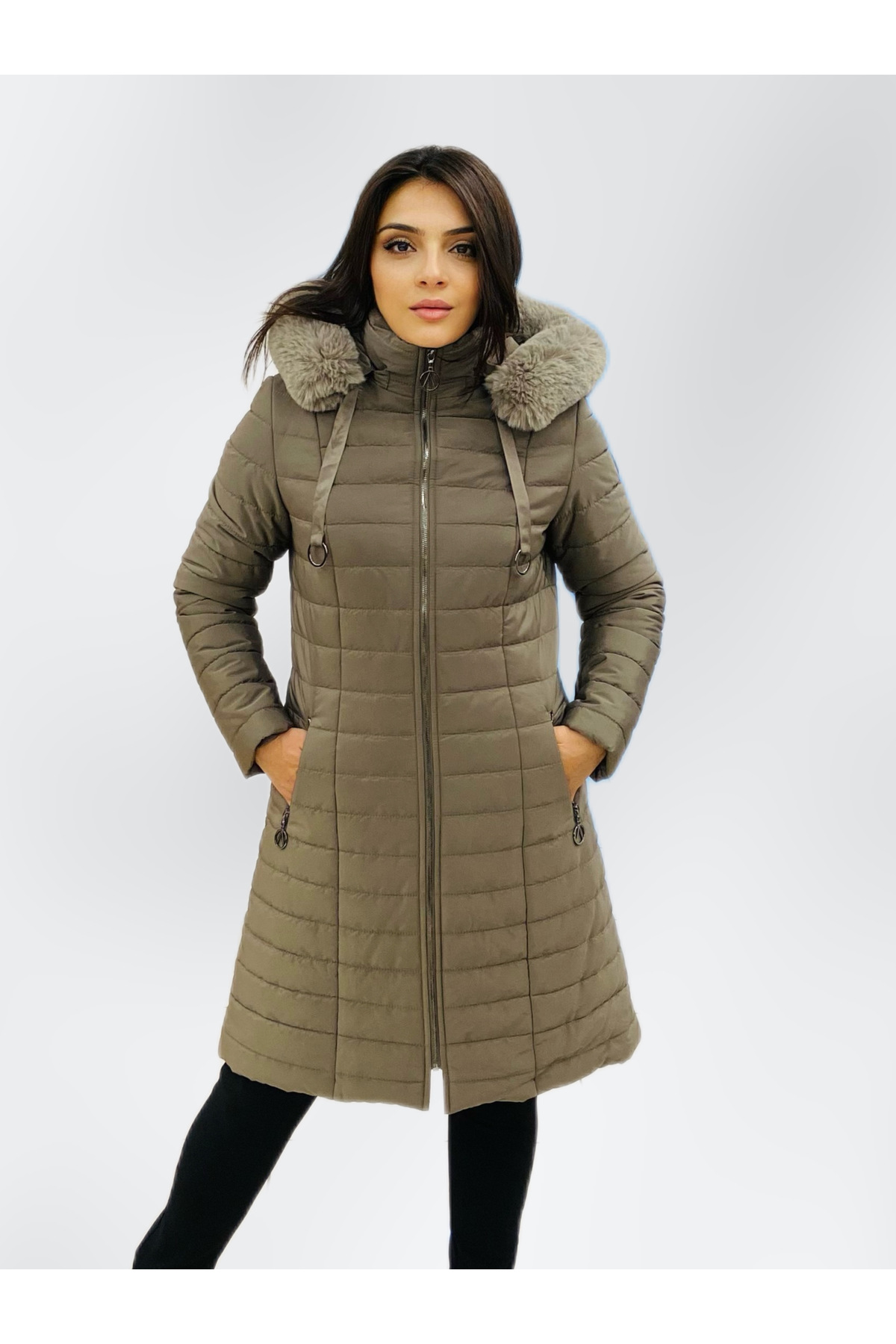 Faux Fur Inflatable Coat 5230-24
