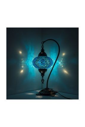 Mozaik Lamba Osmanlı Lamba Otantik Dekoratif Abajur Gece Lambası KRLP00029
