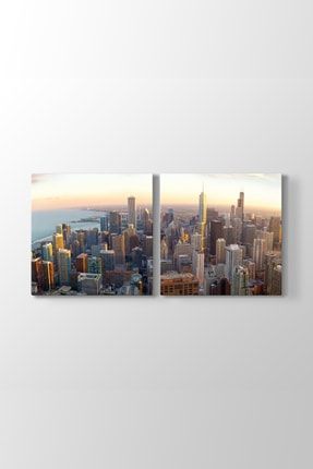 Chicago Skyline Tablosu (Model 8) - (ÖLÇÜSÜ 83x40 cm) PN-84__model_8