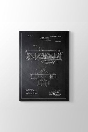 Wright Kardeşler Uçak Patenti Tablosu (Model 2) - (ÖLÇÜSÜ 50x75 cm) VT-267__model_2