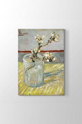 Vincent Van Gogh - Sprig of Flowering Tablosu (Model 2) - (ÖLÇÜSÜ 40 X 60 cm) BS-408__model_2