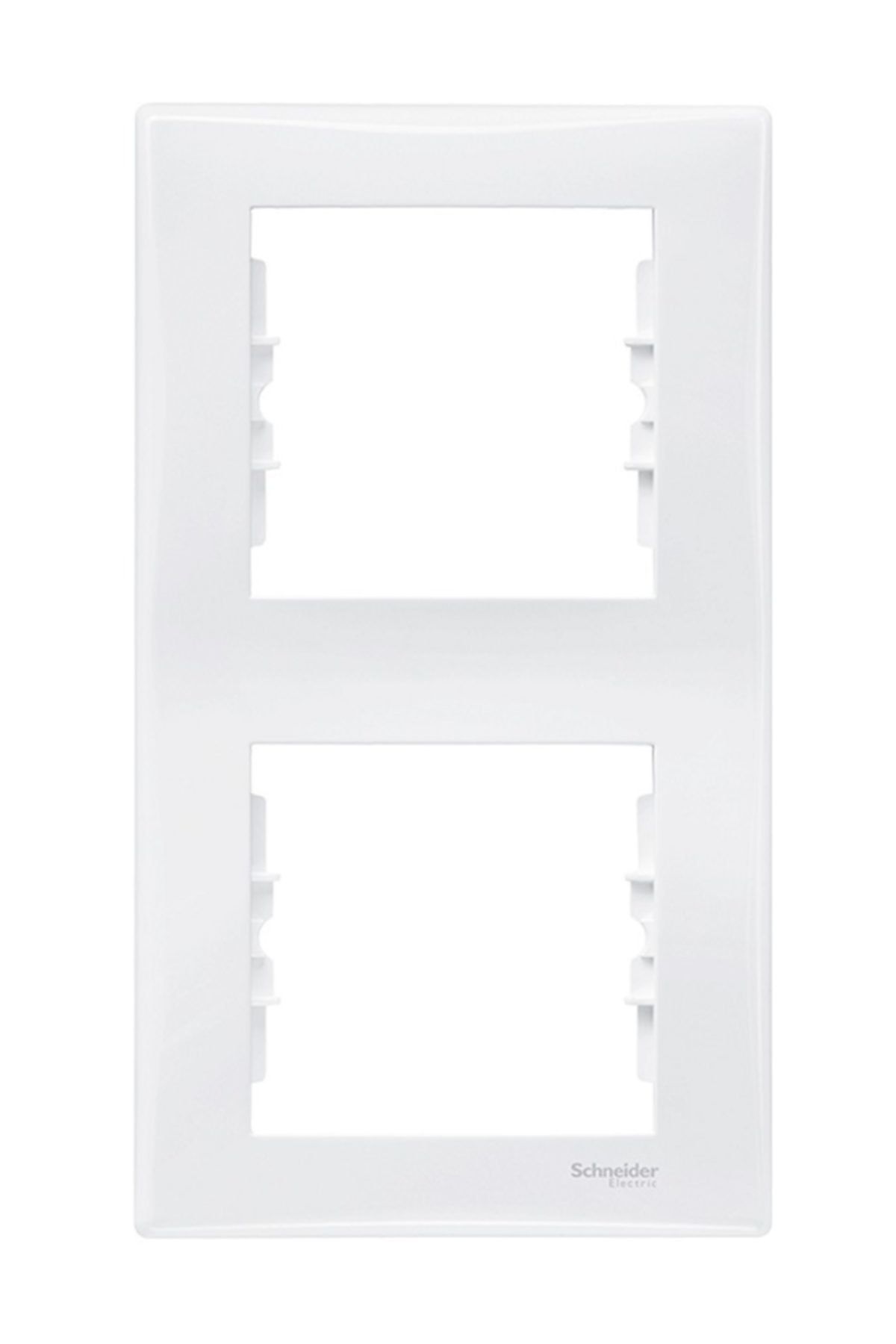 SCHNEIDER-Sedna White Double Vertical Switch and Socket Frame 1