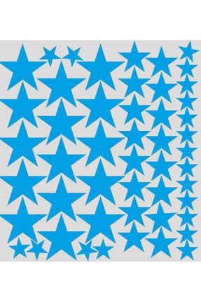 Yıldız Dekoratif Stiker Aksesuar Mavi YDSA