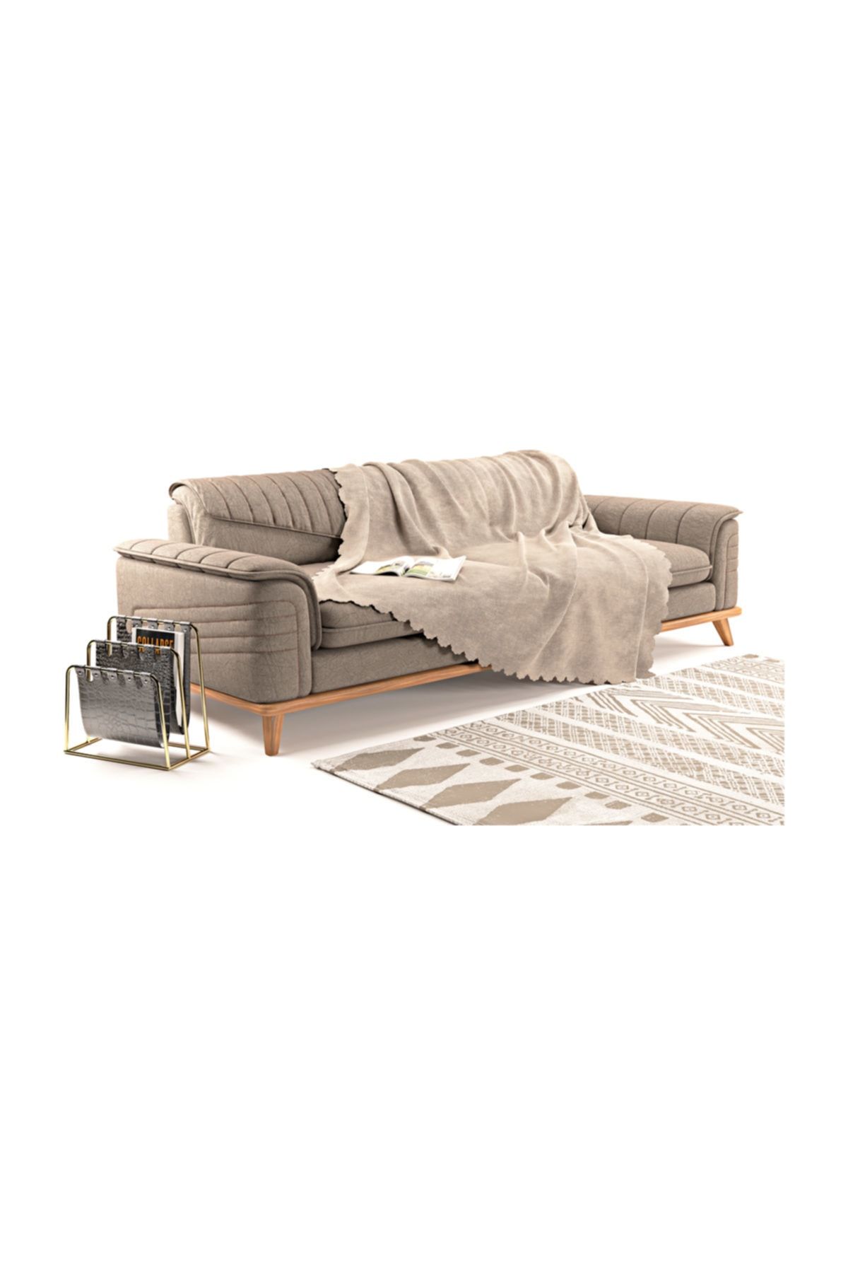 A.S.T Topdağı Tekstil Sofa Kaymaz Koltuk Örtüsü Şalı