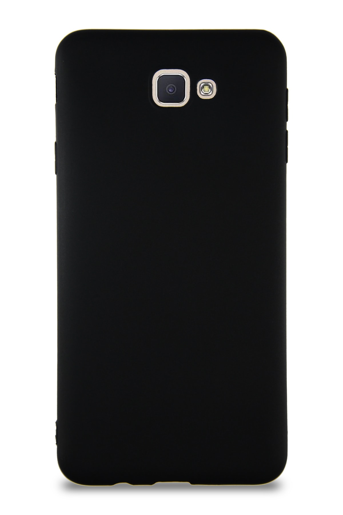 Samsung Galaxy J7 Prime Soft Premier Renkli Silikon Kapak - Siyah