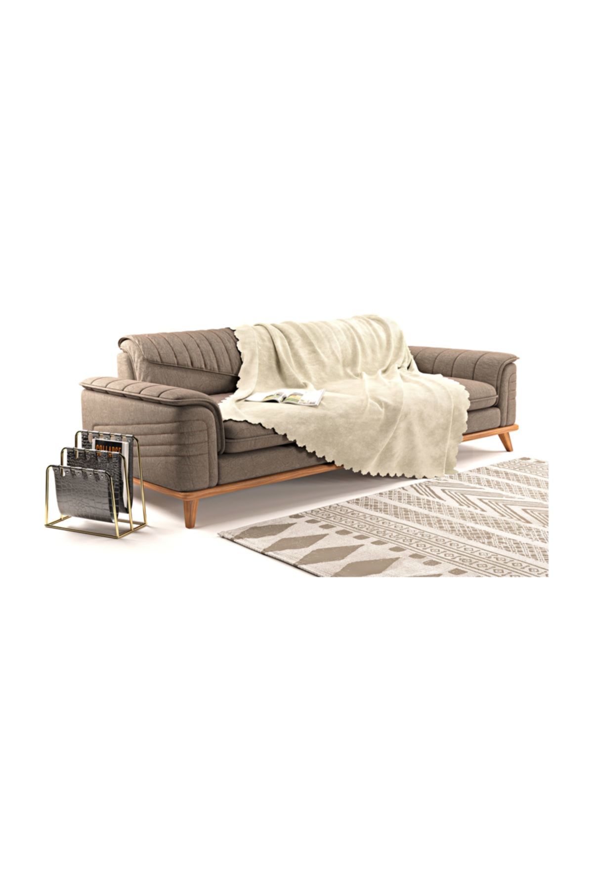 A.S.T Topdağı Tekstil Sofa Kaymaz Koltuk Örtüsü Şalı