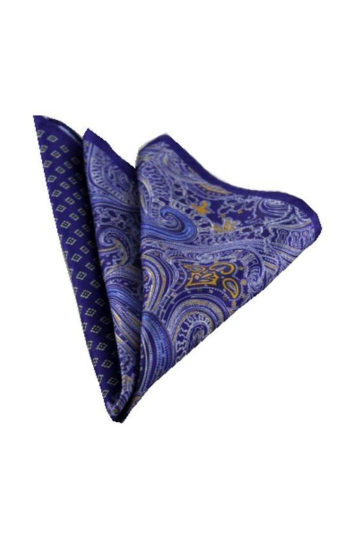  دستمال گردن طرح چهارخانه و شال بنفش M-64