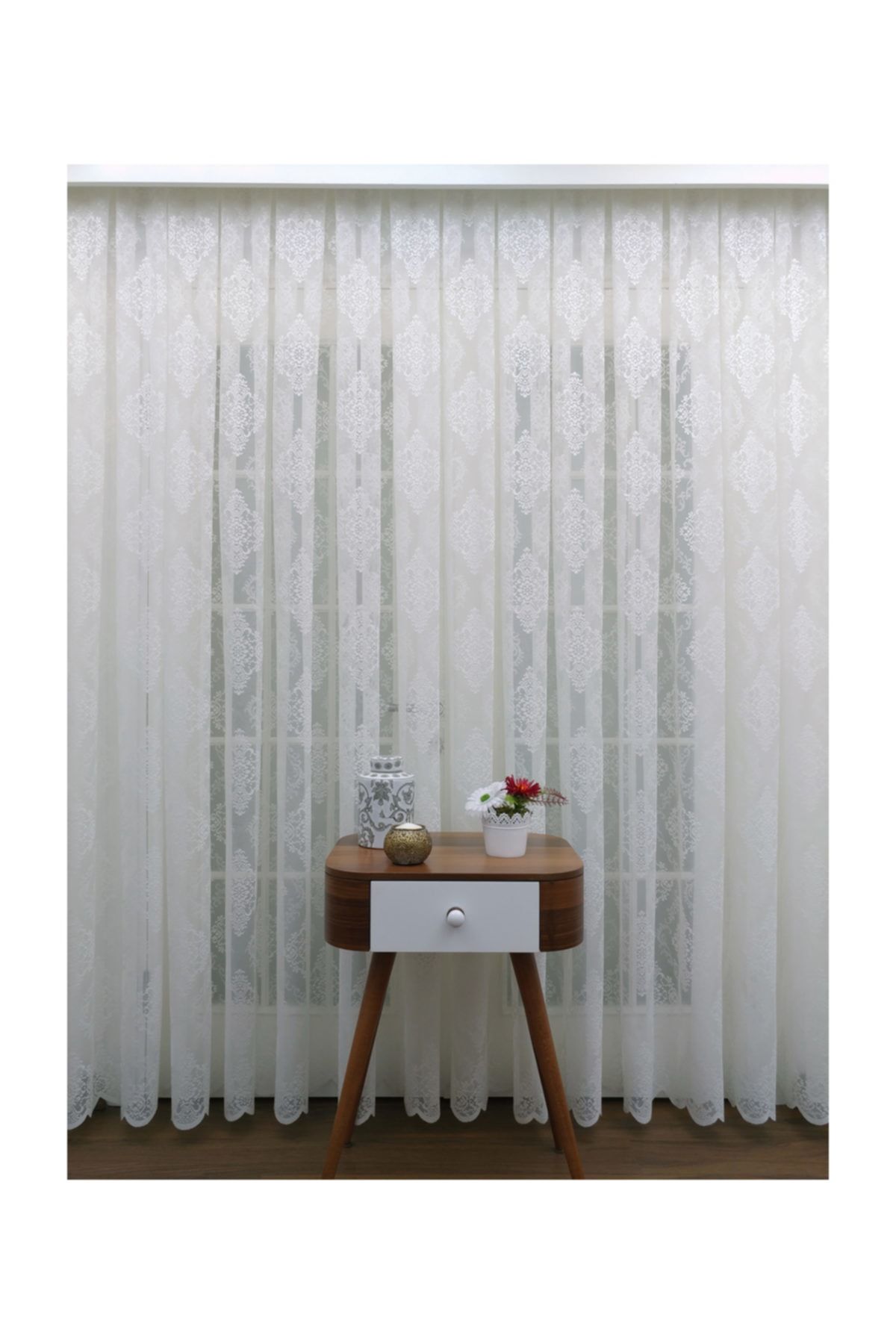 Esse Home Perdele Din Tul Cu Model Tricotat Gramatură Înaltă, 200x250, Pliu Strâns, 1/3 - 200 x 250