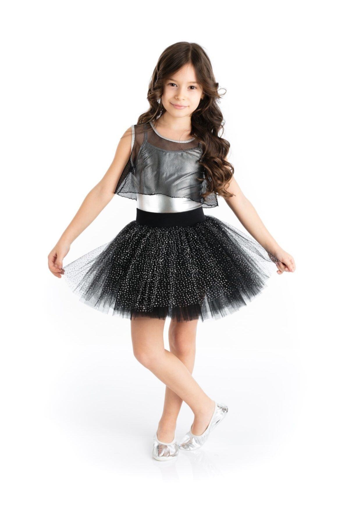 Girl's Black Silver Hip Hop Dance Costume - April 23 Clothes