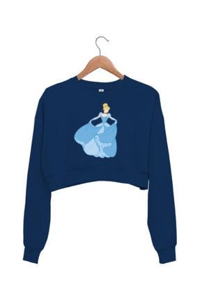 Cinderella Kadın Crop Sweatshirt TD278390
