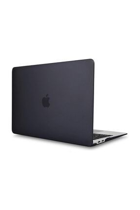 Macbook Pro Retina 15.4 A1398 Shell Rubber Kapak Kılıf - Siyah ALF-MACESK-50