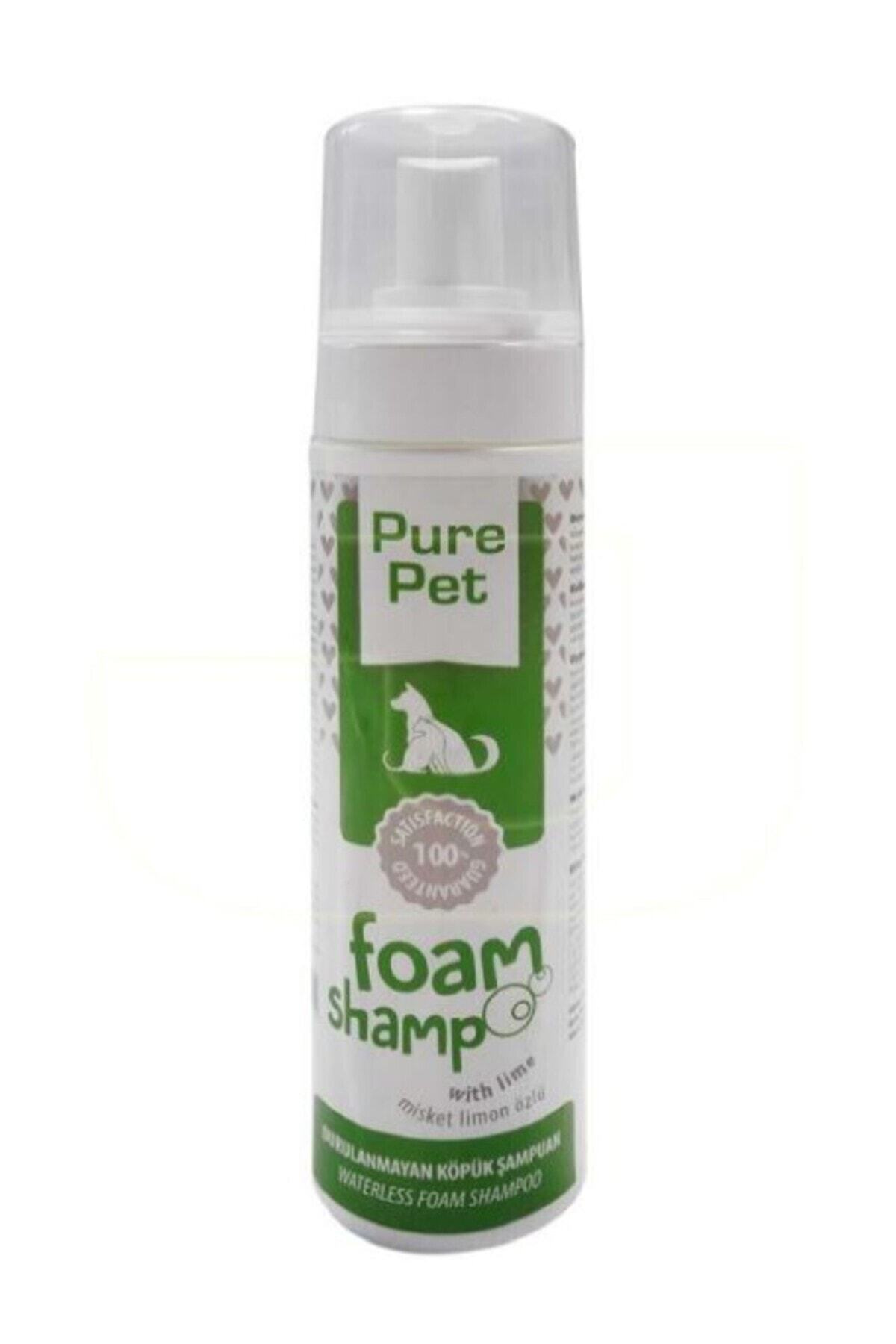 pure pet kedi kopek durulanmayan limonlu kopuk sampuan 225ml fiyati yorumlari trendyol