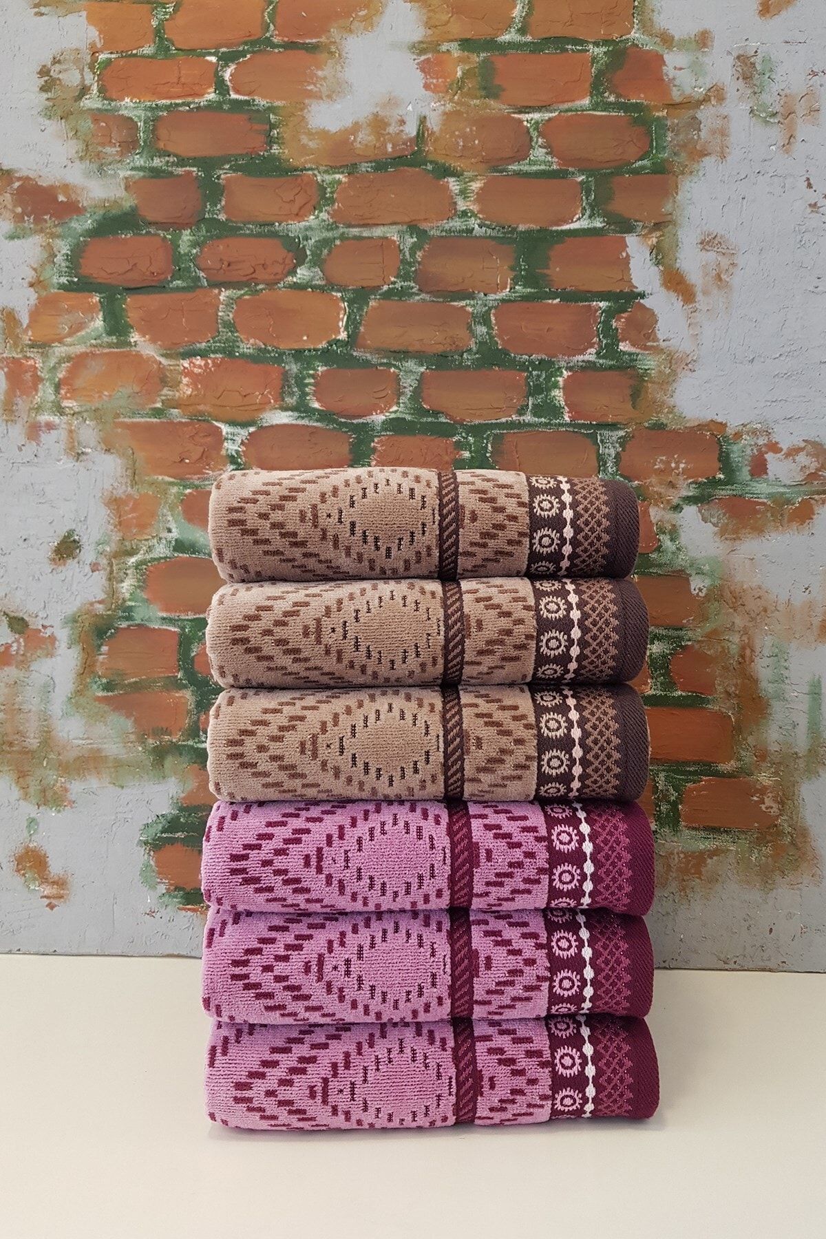Pink and brown towels deals