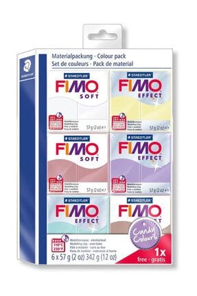 Staedtler Fimo Soft Polimer Kil Seti 6 Renk X 57 Gr. Candy Colours 8023 25