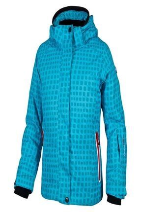 Kız Çocuk Mavi Girl Ski Jacket Snaps Hood Kayak Montu 3W05855