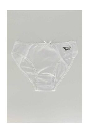Kadın Bikini Slip Külot Mikro Modal Likralı (12 Adet) Beyaz 3 YILDIZ3900_PNR12
