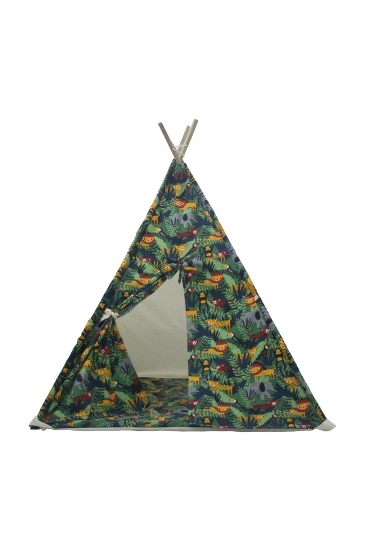 hupim Ahşap Lüks Büyük Boy Oyun Çadırı Kızılderili Çadırı