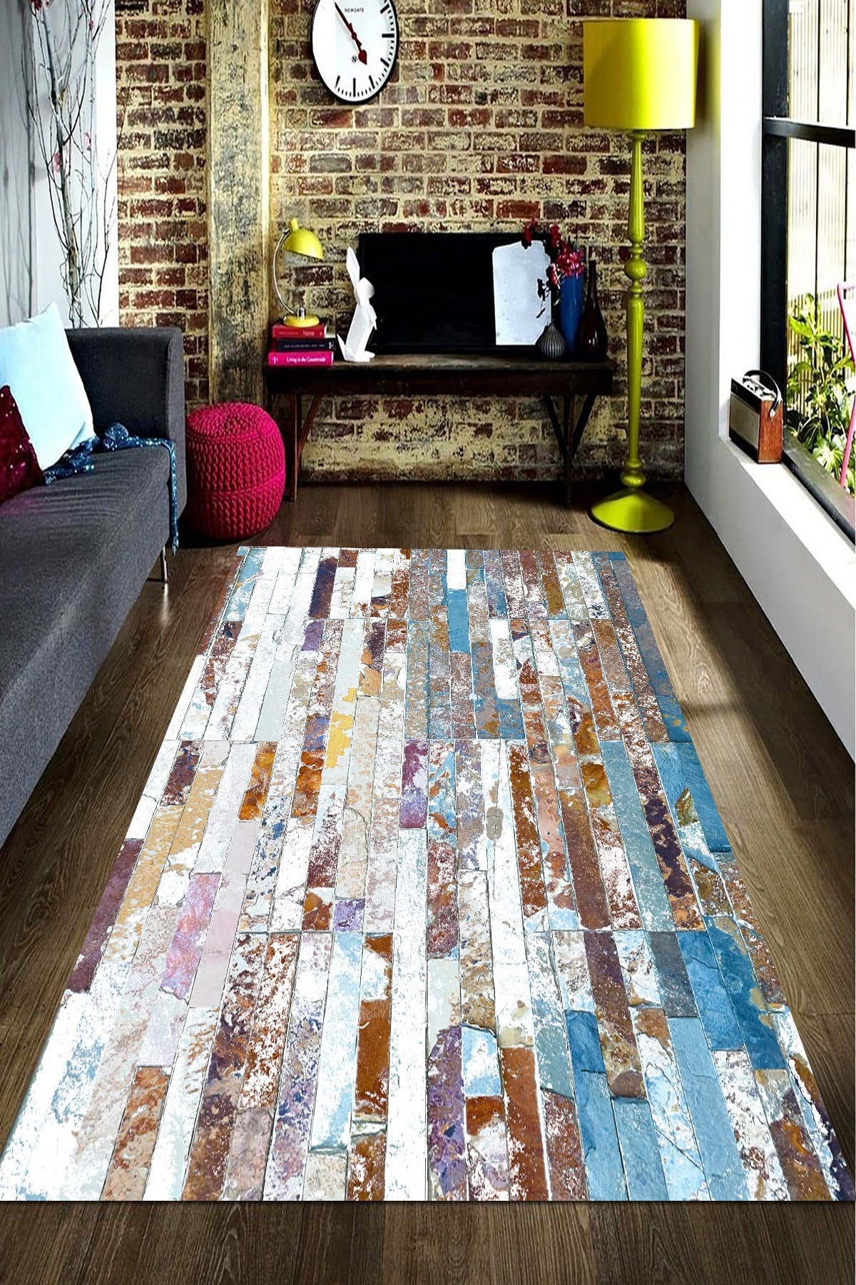 resmiro duvar kagidi sanatsal desenli dijital baskili hali fiyati yorumlari trendyol