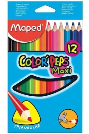 Color Peps Maxi Kuru Boya Kalemi 12 Renk 3154148340102 MAPED-834010ZV