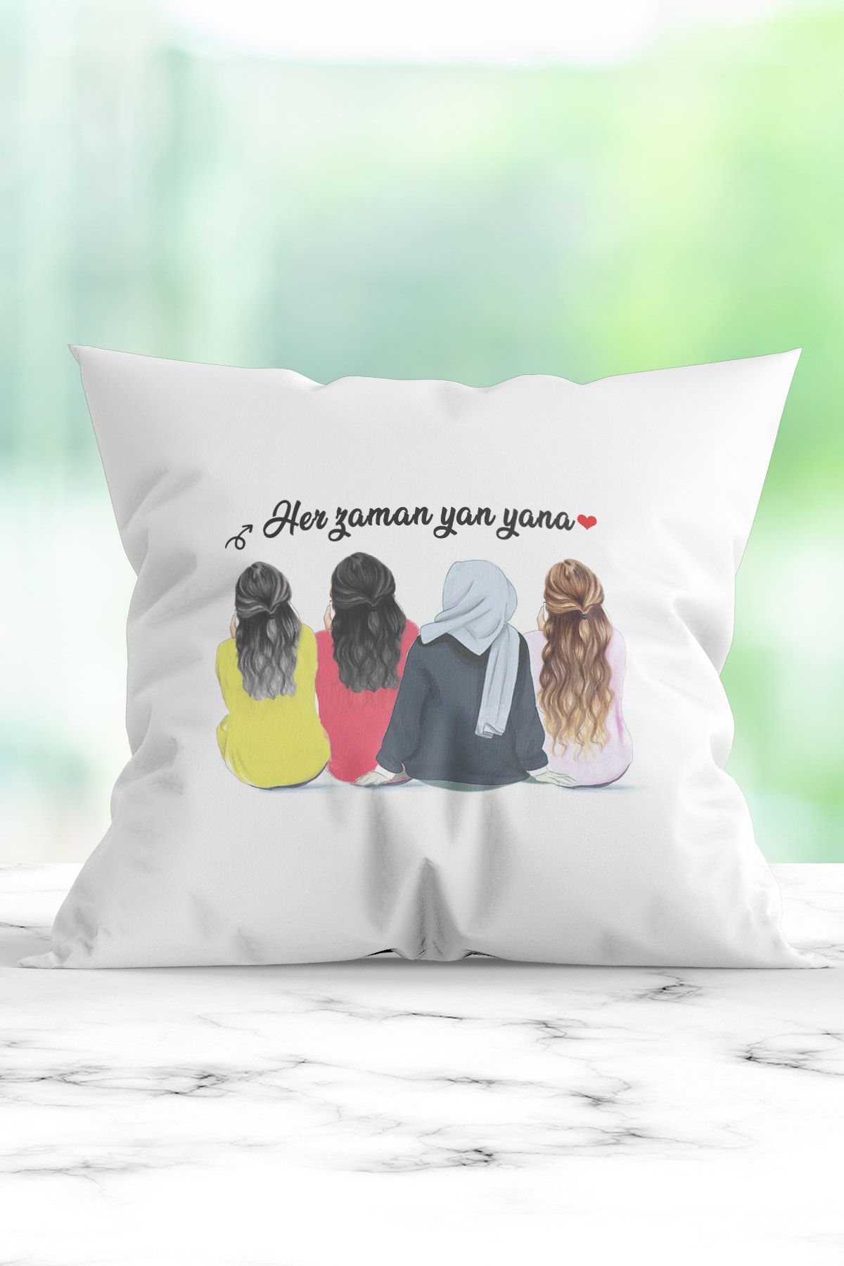 Pillow with picture printed on outlet it