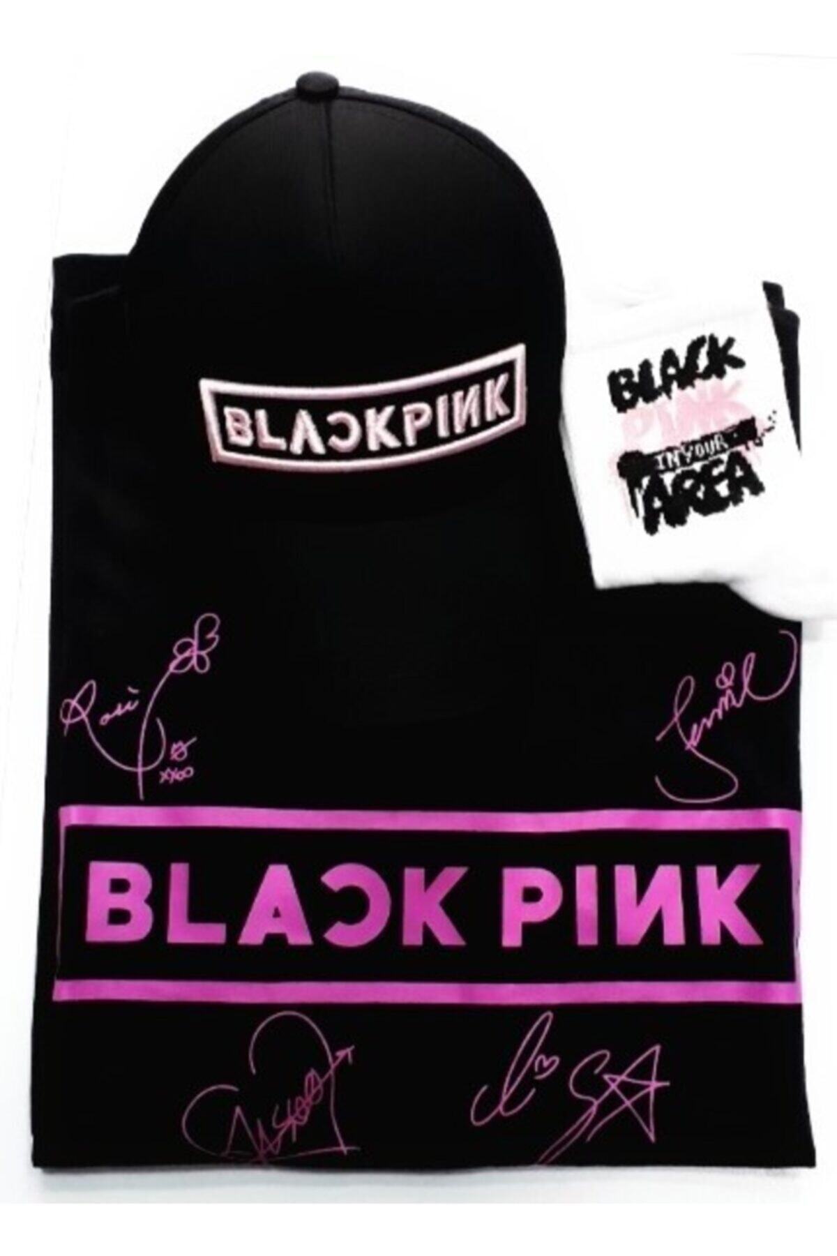 GC GÖKHAN CLUB Blackpink Unisex T-shirt Şapka Çorap Kombin
