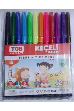 Keçeli Boya Kalemi 12 Renk tgb01