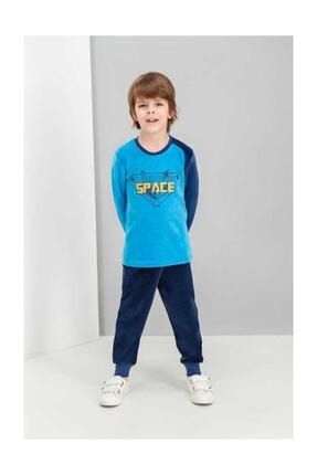 Brave Tiger Cobalt Mavi Erkek Çocuk Pijama Takımı RP1503-C-V2