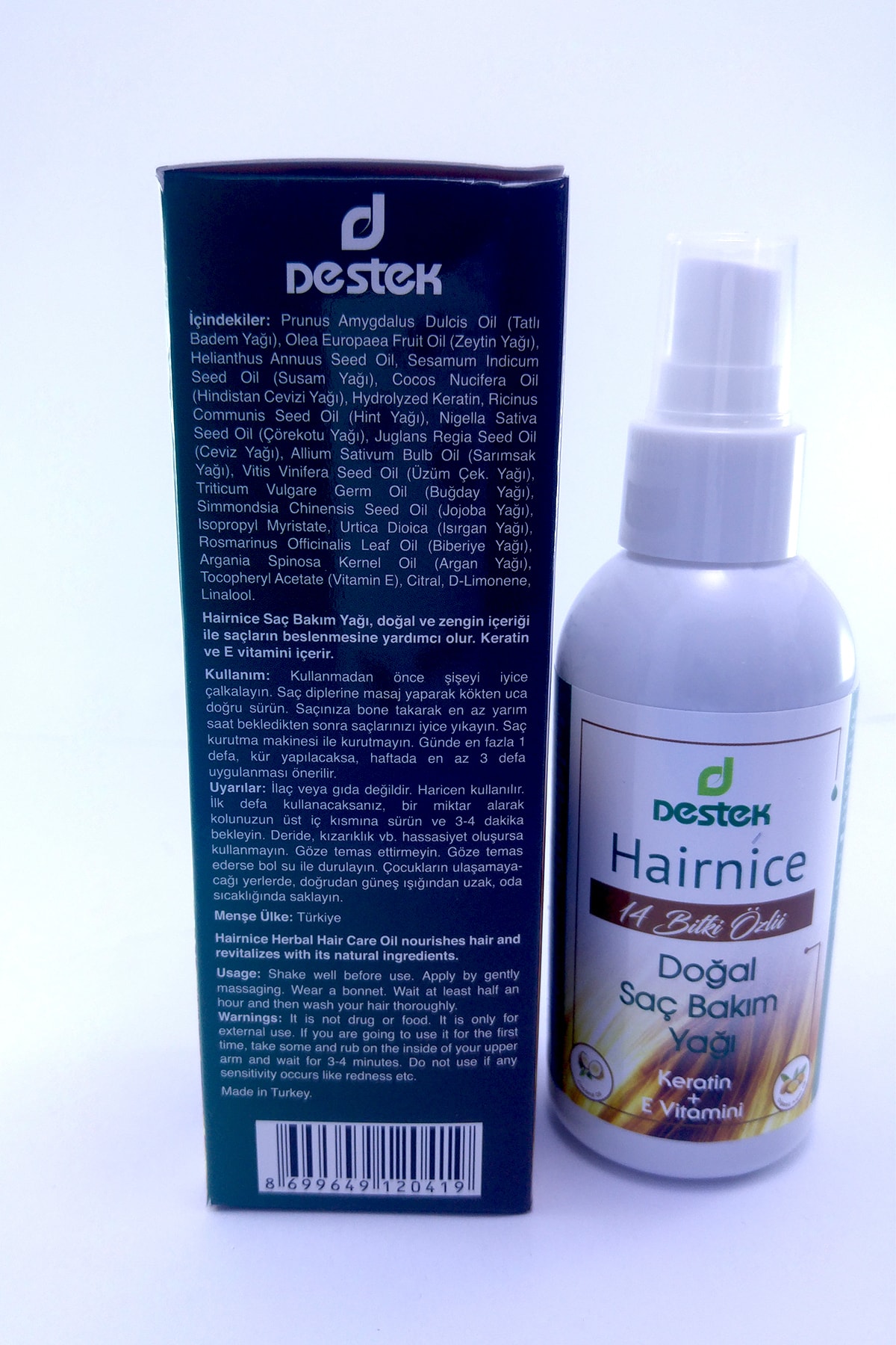Destek Biotin Şampuan 330 ml Ve Hairnice Saç Bakım Yağı 150 ml — ZKSB964912830 — تصویر 6 از 6