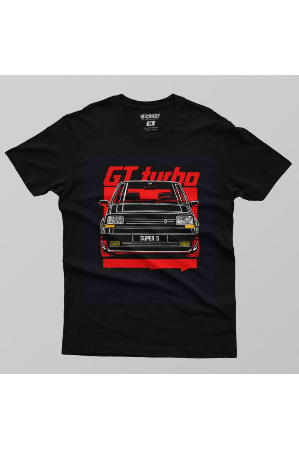 Crazy-Tricou cu imprimeu Renault negru pentru bărbați 2