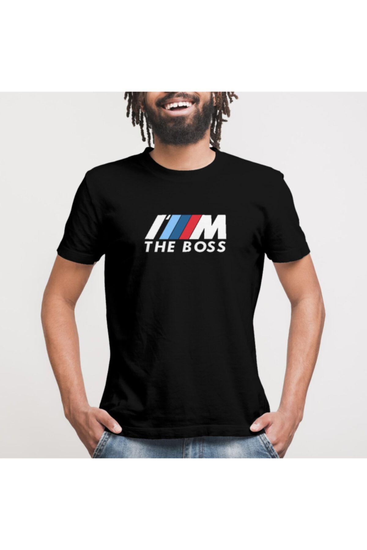 Crazy-Men's Black Bmw I M Boss 02 T-shirt 5