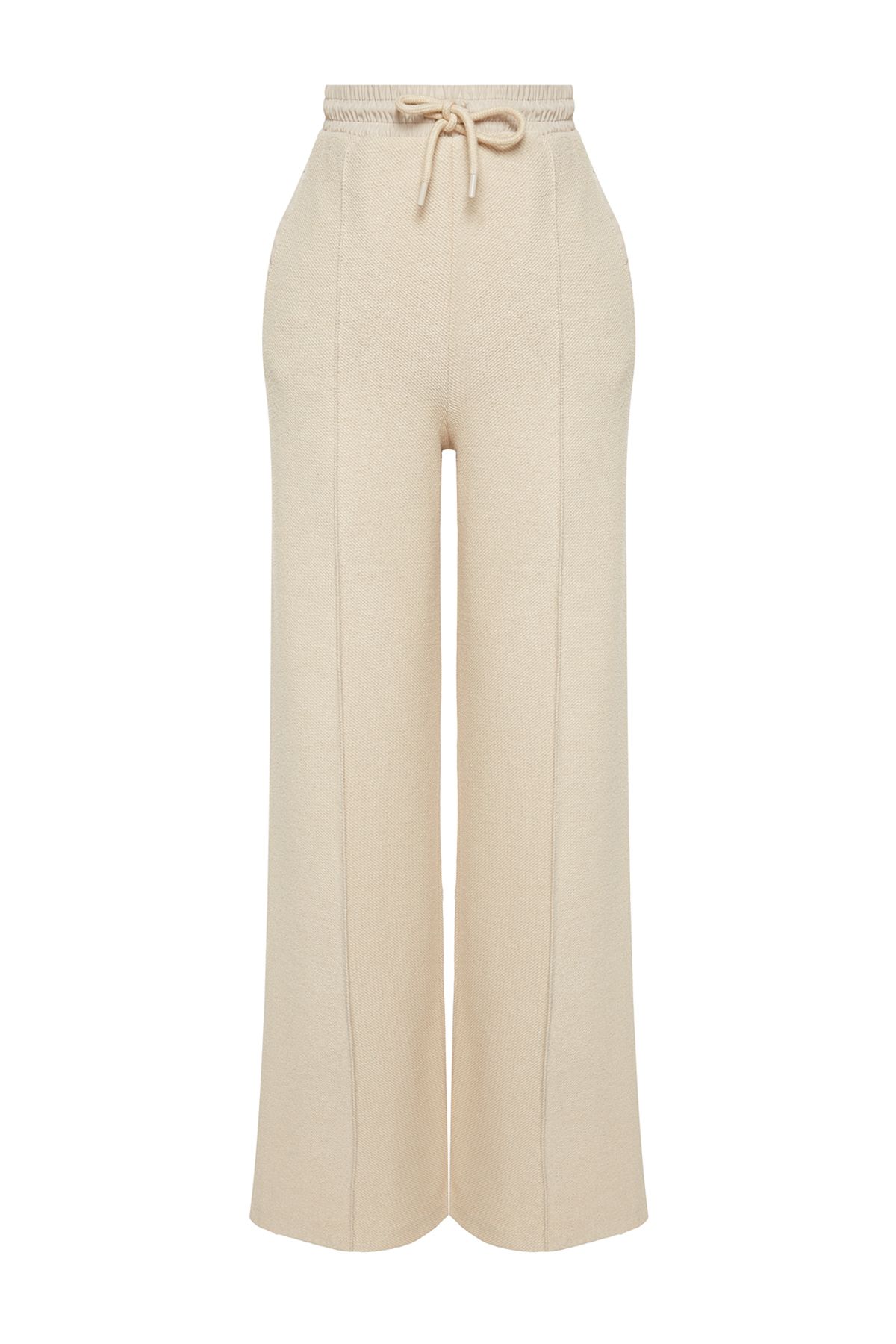 Trendyol Collection-Stone Parachute Garni Λεπτομερής ίσια εφαρμογή Πλεκτό Παντελόνι Φούτερ TWOAW24EA00022 6