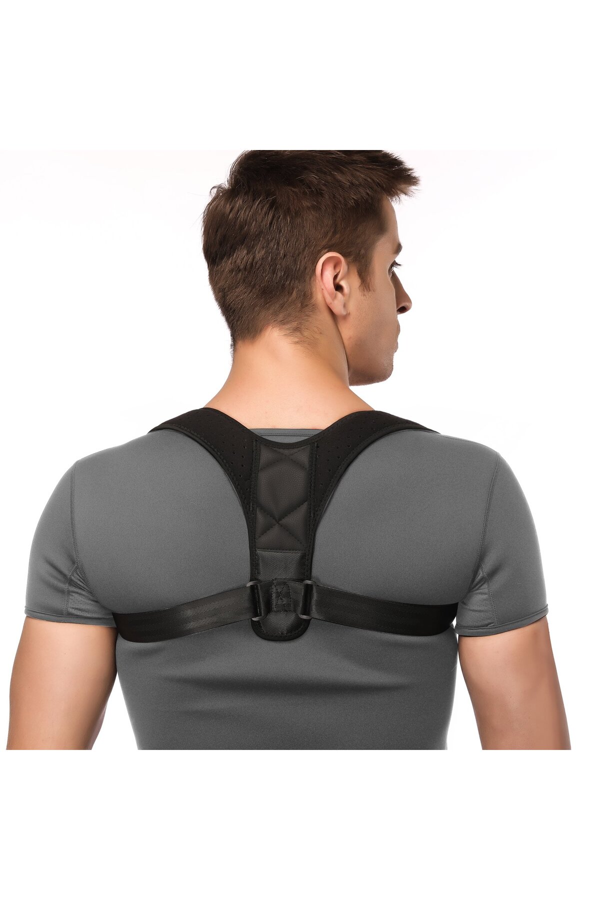 Leather Patterned Upright Posture Corset