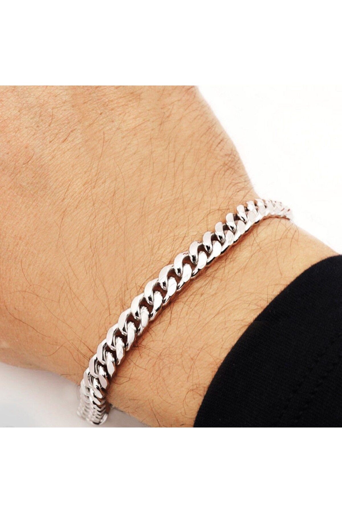 Silver bracelet for men design hot sale