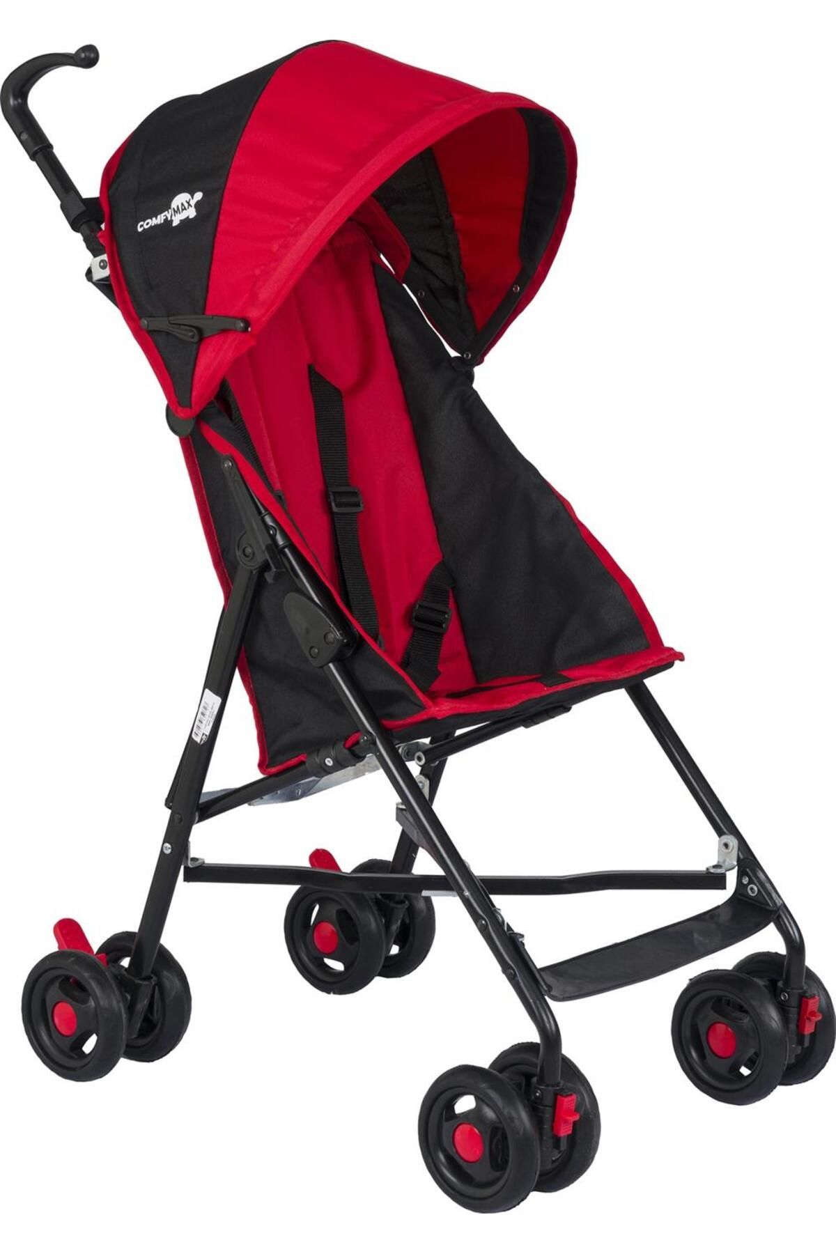 Comfymax II Baston Bebek Arabası - Kırmızı