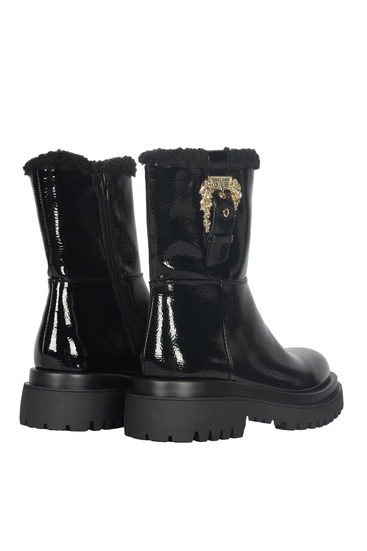 Versace fur boots online