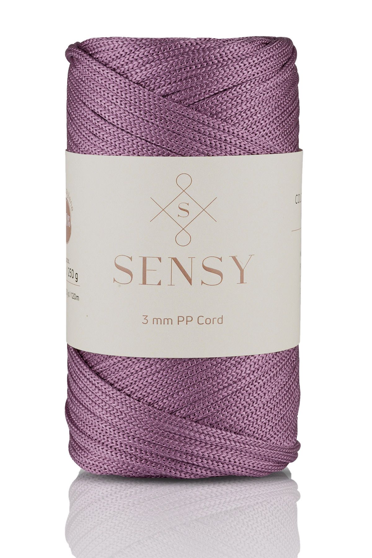 SENSY Poliester Macrame Rope 3 Mm 250 Grame Macrame Rope Purple 120 Metre Supla Rope And Bag Thread - One Size
