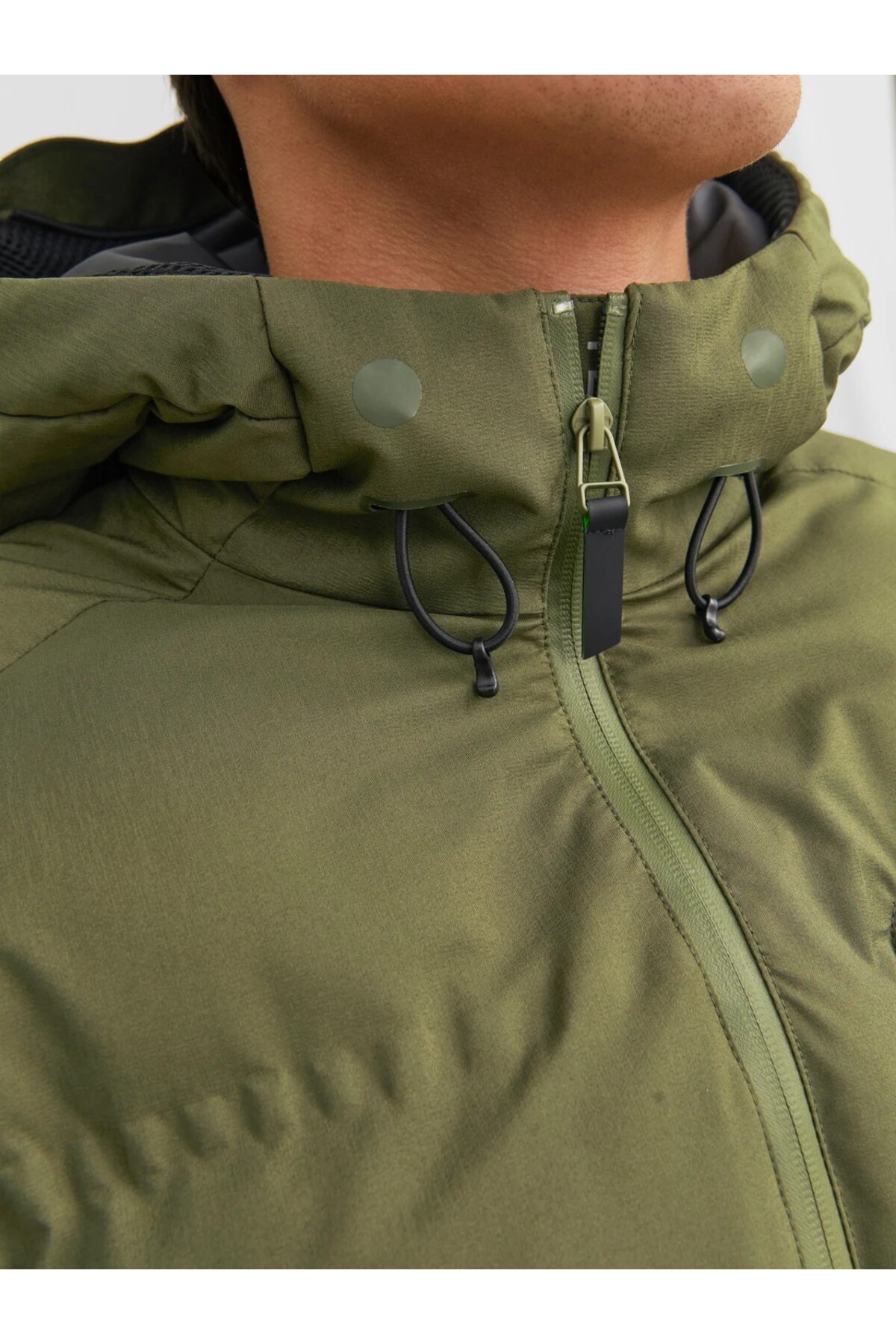 کاپشن مردانه سبز جک اند جونز | 38998-24 اورجینال - تصویر 5