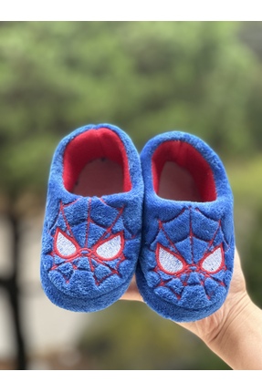 Bold Boutique Örümcek Adam Figürlü Çocuk Kreş Ayakkabısı Kışlık Ev Botu Pandu...