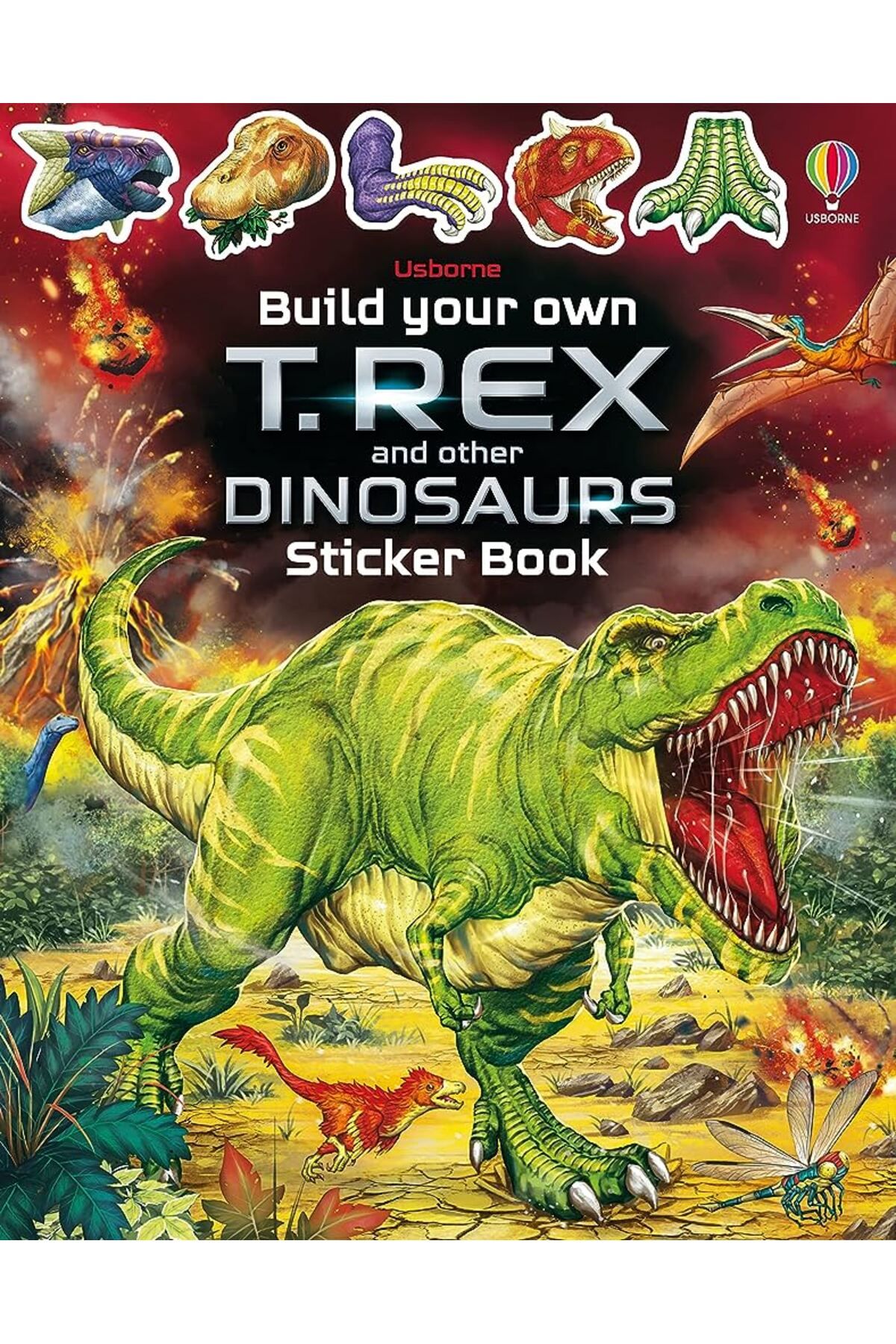 Usborne-Build Your Own T. Rex and Other Dinosaurs Sticker Book - Build Your Own Sticker Book 1