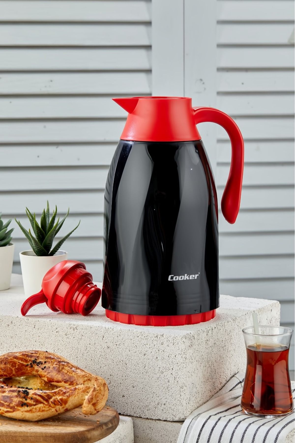 فلاسک مشکی بهار 1،3 لیتر ترموس شیشه ای خصوصی و پیک نیک Cooker