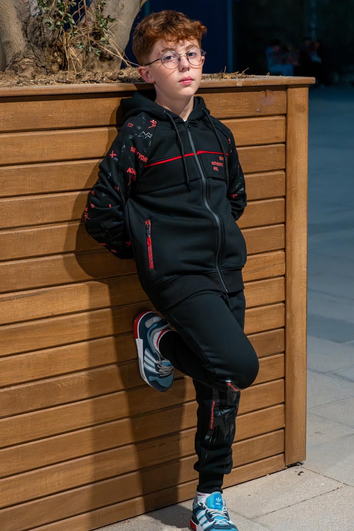 Zaziko Kids Boy s Bottom Top Tracksuit Set Trendyol