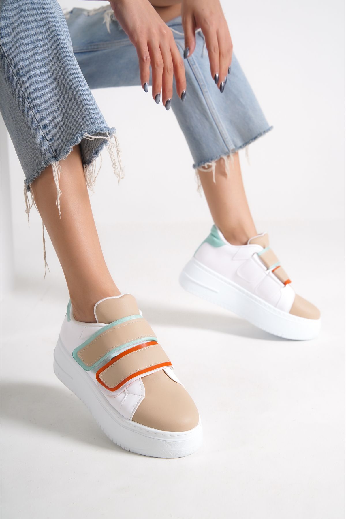 Womens sneakers sales with velcro straps