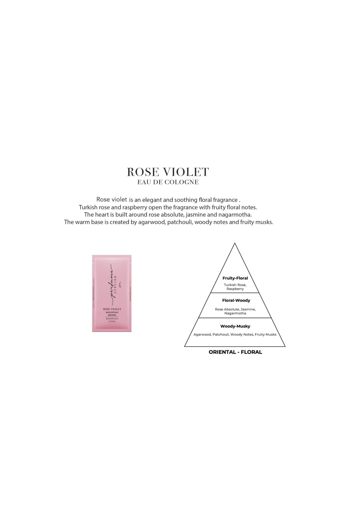 PERFUME ATELIER 5x10 100 Adet Rose Vıolet Kolonyalı Mendil 70° fotoğrafı 2 (önizleme)