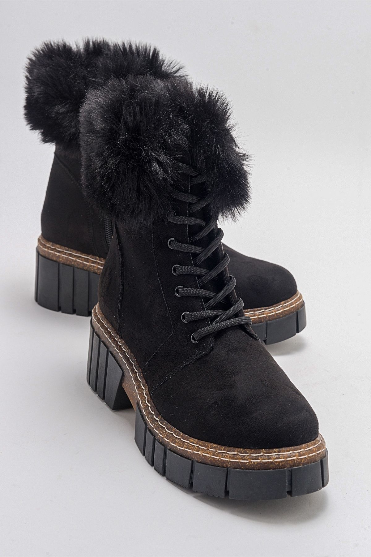 Avon black suede boot discount