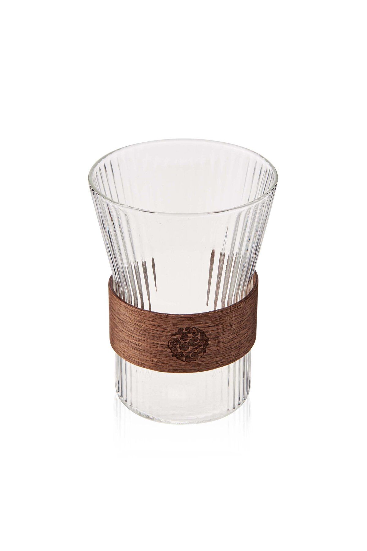 Tohana-320 ml Striped Glass Cup 3